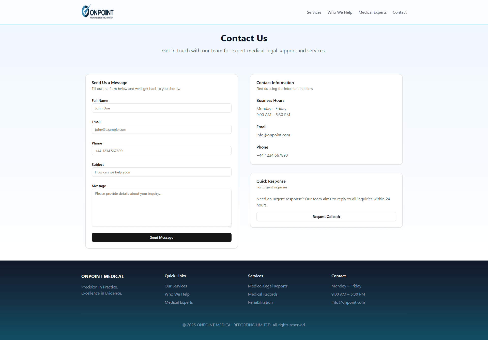 Hospital Website – Static Web Application