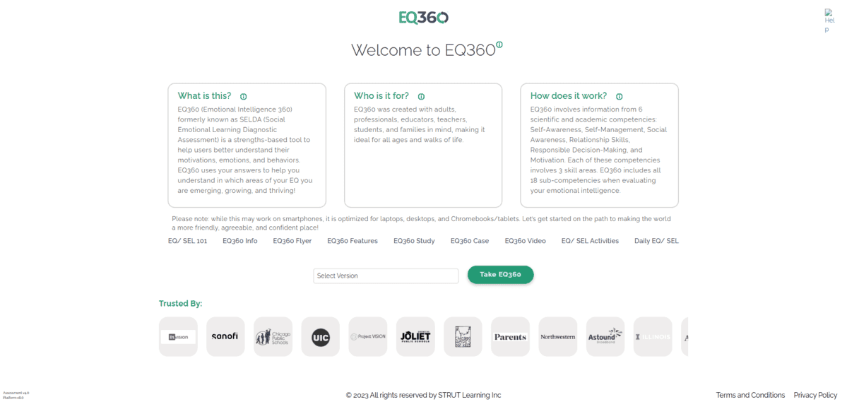 EQ360 – Emotional Intelligence Assessment Platform